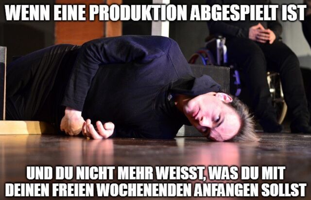 #MemeMittwoch

Ach ja, der gute alte After Show Blues! ☹️ Kennt ihr das Problem auch? 😄

#MemeMittwoch #Kalliope #UniTheater #Theater #Hamburg #theaterinhamburg #wochenende