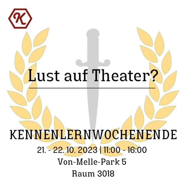 Hurra! Das nächste Kalliope-Kennenlernwochende steht vor der Tür! 🥳 

Am 21./22. Oktober casten wir für das diessemestrige Stück "Julius Caesar"!

Am Samstag stellen sich der Verein und die verschiedenen Arbeitsbereiche vor und wir lesen ein wenig ins Stück rein und machen auch Impro! Am Sonntag ist dann das Casting! 

Kommt zahlreich, wir freuen uns riesig auf euch 🥳😋 

#kalliopeuniversitätstheater #uhh #hamburg #theater #theaterinhamburg #kultur #spass 
#schauspieler #schauspielerin #schauspiel #theaterschauspieler #theaterschauspielerin #theaterschauspiel #caesar #juliuscaesar #ettubrute #castingcall #casting #team #bühne #buehnenbild #kostuembild #lichtdesign #musikdesign #musik #plakatdesign #plakat #technik #stagemanagement #socialmedia 

🎨: @yas.jnnpr